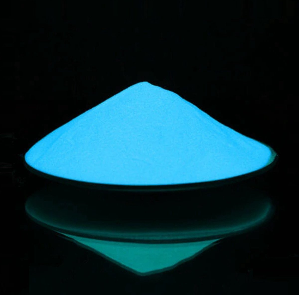 S&D | Glow in the dark poeder - 50 gram - Blauw - Mengbasis verf fluorescerend